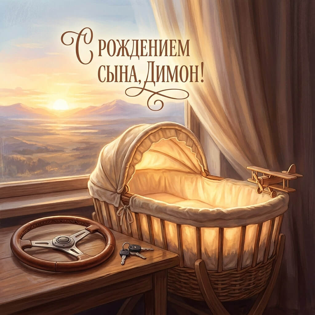 Пример поздравительной открытки